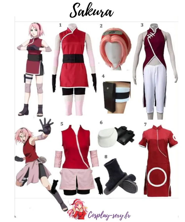 Liste cosplay sakura